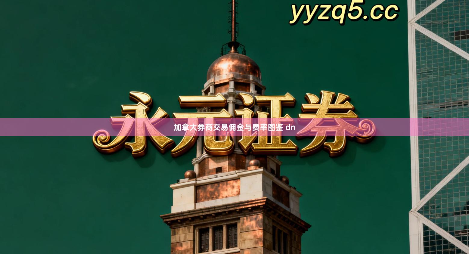 加拿大券商交易佣金与费率图鉴 dn